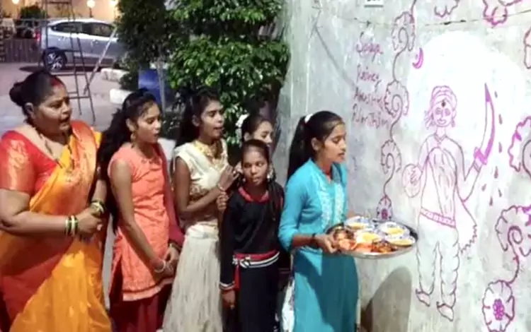 Unmarried girls doing worship