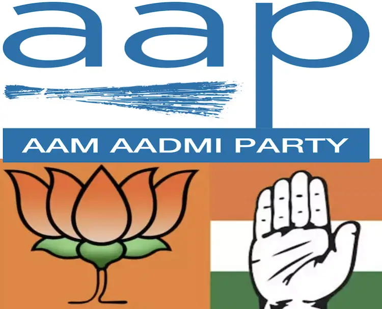 AAP BJP and Congress